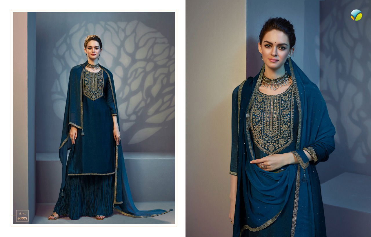 Vinay Tumbaa Roza New Exclusive Wear Georgette Ready Made Suit Collection